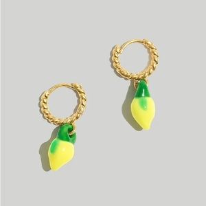 Madewell lemon earrings